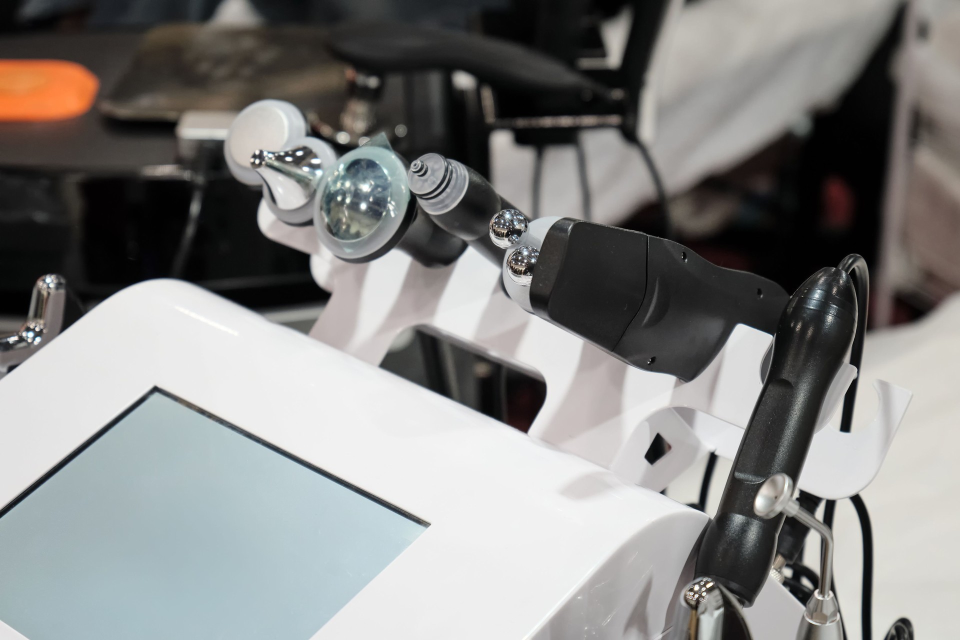 Close-up of the device for aesthetic cosmetology of the face and body.